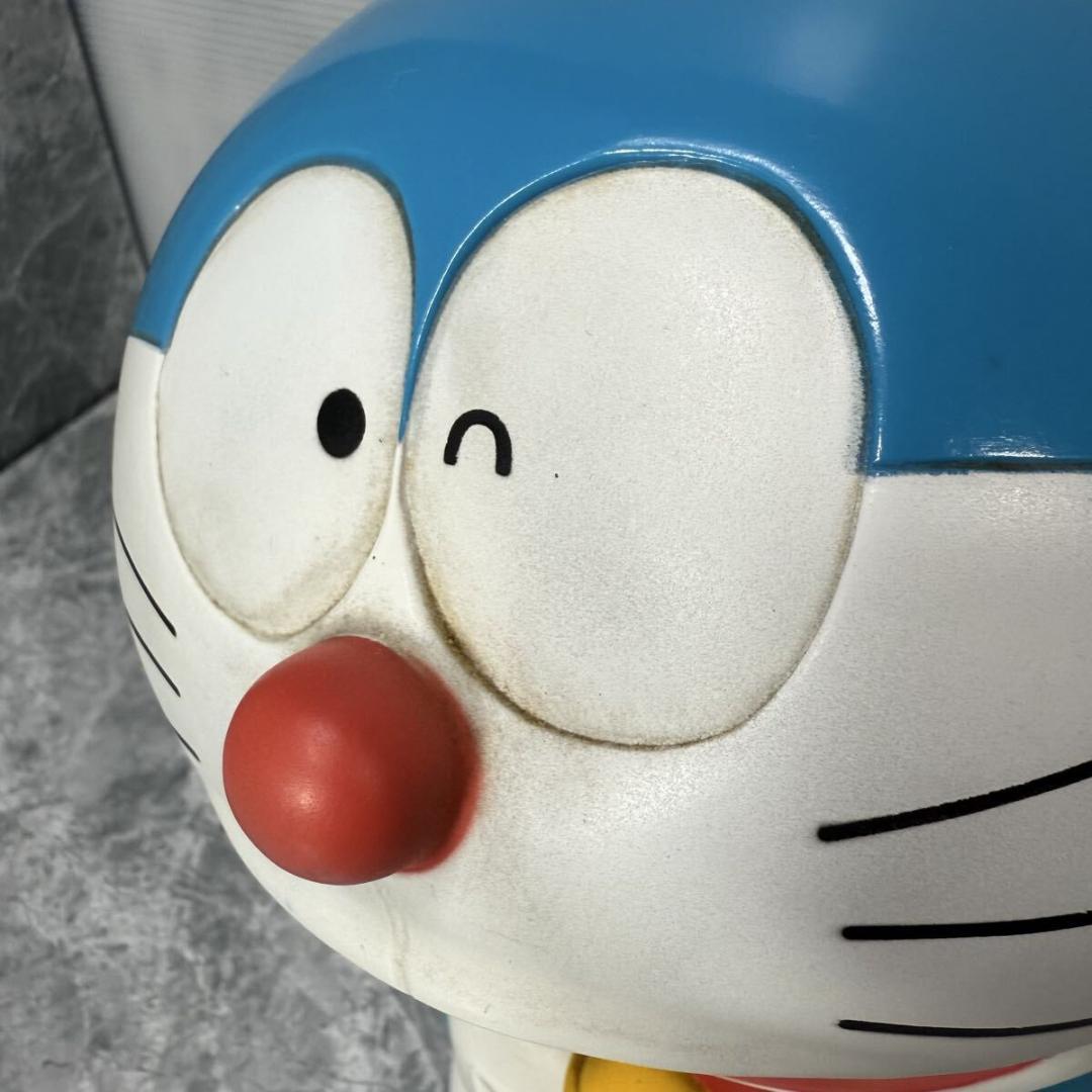 【希少品】ドラえもん 大型 貯金箱 約28cm 底蓋有り ソフビ 当時物 レトロ