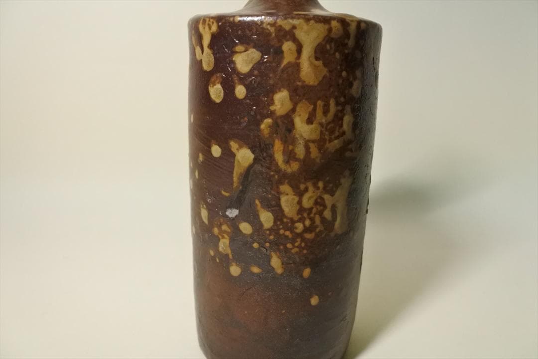 江戸前期　古備前　蝋燭徳利　アンティーク　骨董品　酒器　花生