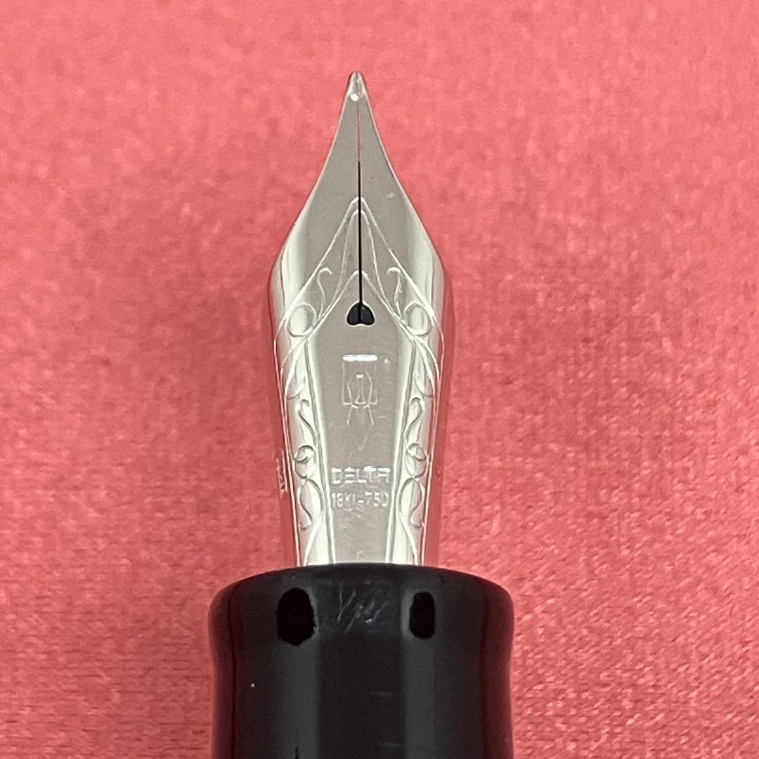 ■美品 デルタ ドルチェビータ ミディアム 18K M 万年筆