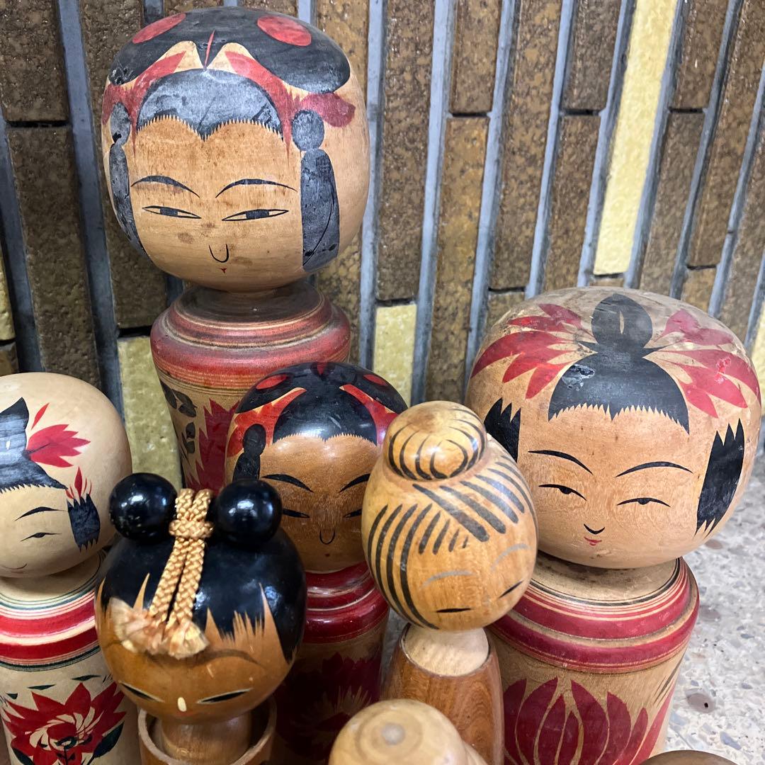 D壁 伝統こけし 創作こけし まとめ売り 24体セット 郷土玩具 工芸品 大量