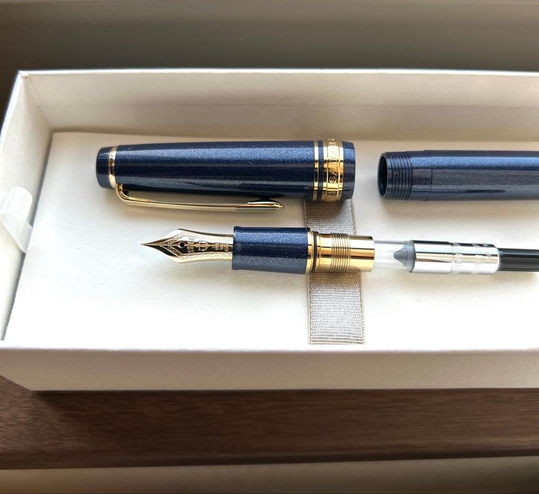 【美品】セーラー プロギアスリム ナイトブルー H-MF 箱付き