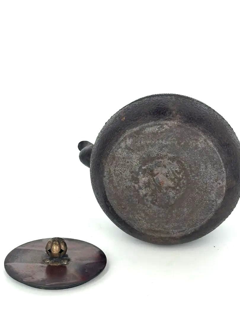 龍文堂　鉄瓶　時代物　明治　大正　煎茶道具　南部鉄瓶