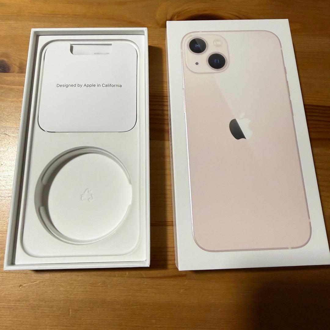 iPhone 13 ピンク　128GB 箱付き　充電ケーブルなし