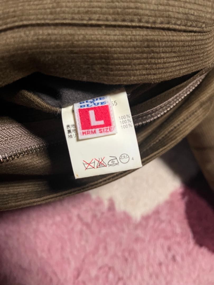 BLUE BLUE/デッキジャケット/カーキ/メンズLサイズ/日本製