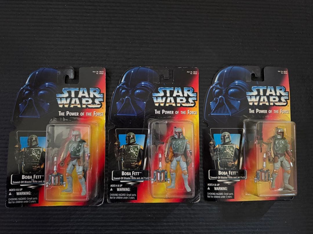超貴重ボバフェット　スターウォーズ・ベーシックフィギュア　オレンジカード　3体