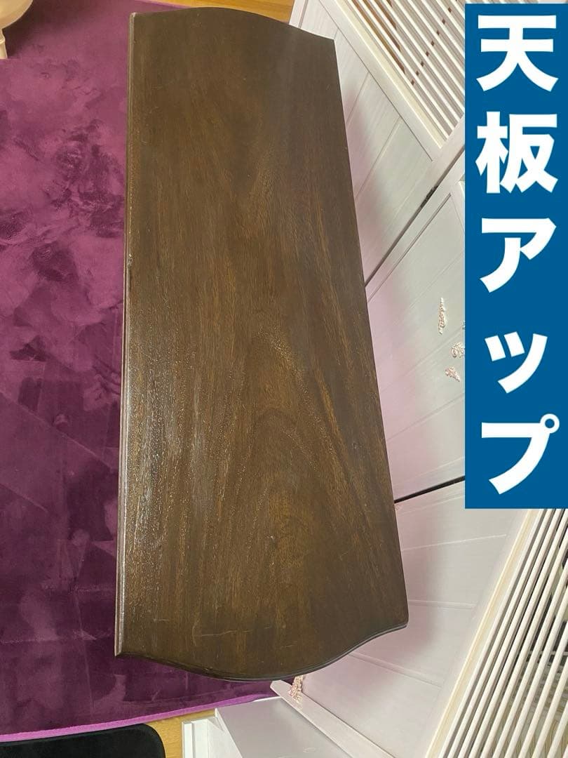 透かし彫♦️彫刻 猫脚 コンソールテーブル♦️コロニアル アンティーク♦️ブラウン