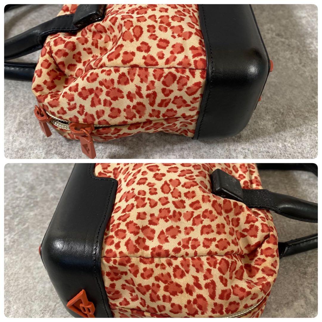 BOTTEGA ボッテガヴェネタ　ハンドバッグ　ミニトート　レオパード　ピンク