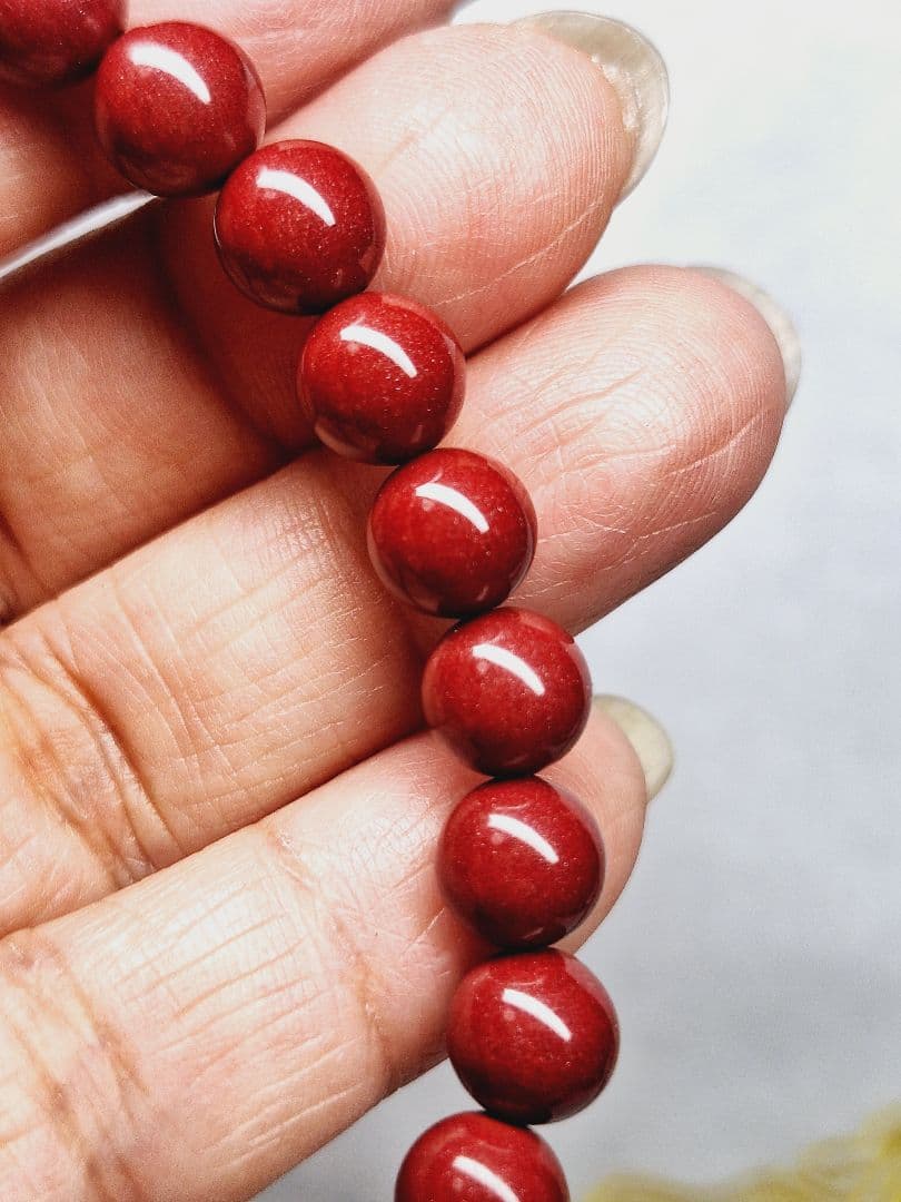 よしみ様 予約済　高品質シナバー 水晶ブレスレット