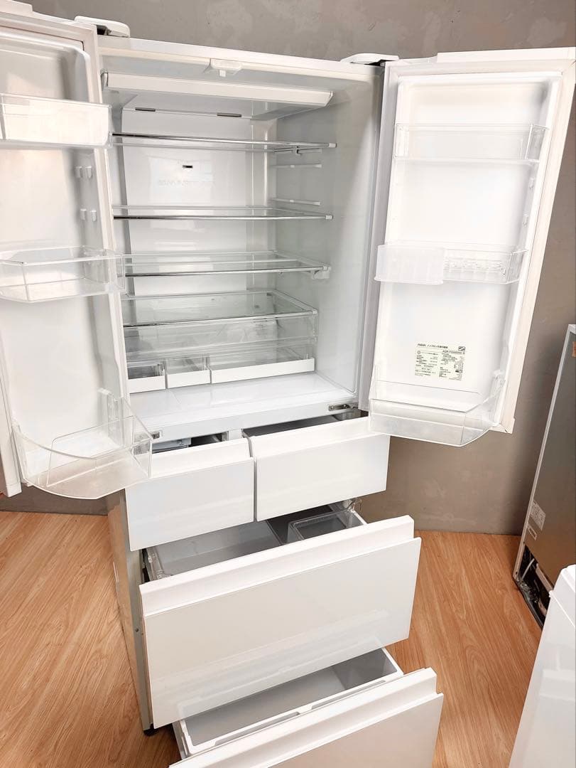 大阪市送料無料！AQUA AQR-FG50D 14年製 501L 6ドア冷蔵庫