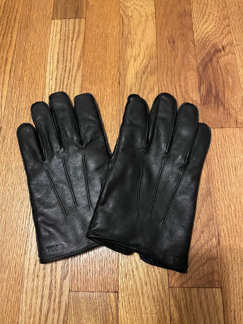 ラルフローレン　羊革手袋　シープレザー　ブラック　M/M