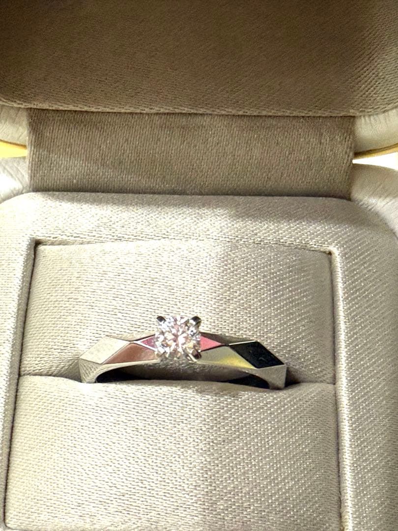 BOUCHERON ファセットソリテールリング#52 プラチナ