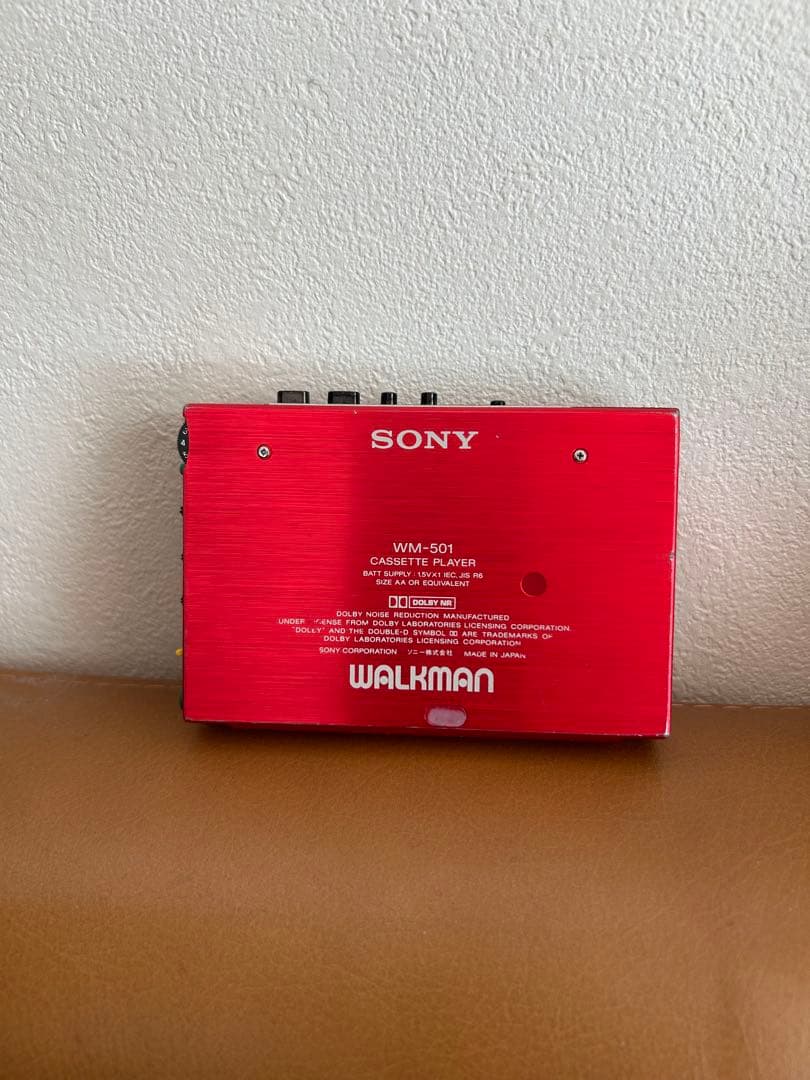 SONY WALKMAN WM-501 ソニー　ウォークマン　レッド　ジャンク