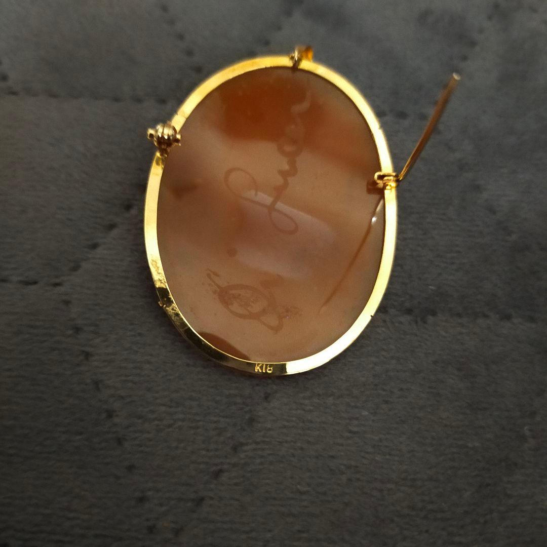 18K カメオブローチペンダント