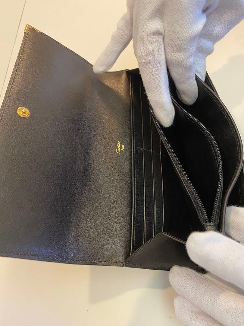 カルティエ　Cartier 長財布　 ハラコ　ゼブラ　箱付き