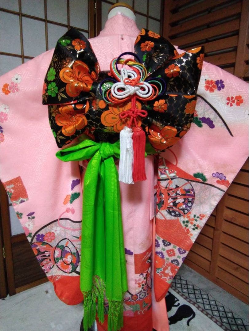 mm です。7歳向け・化繊・お着物セットです