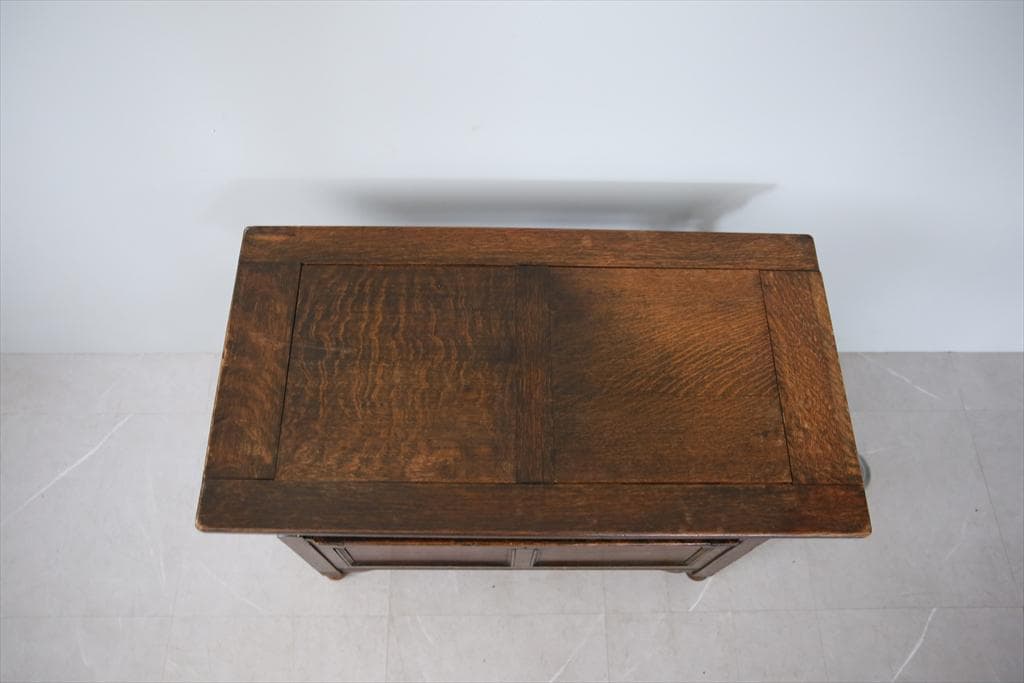 英国アンティーク木製モンクスベンチ/椅子イスチェア/収納机テーブル(89-231