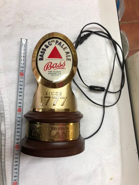 BASS 販促非売品　珍品　電飾照明ランプ　テーブルランプ