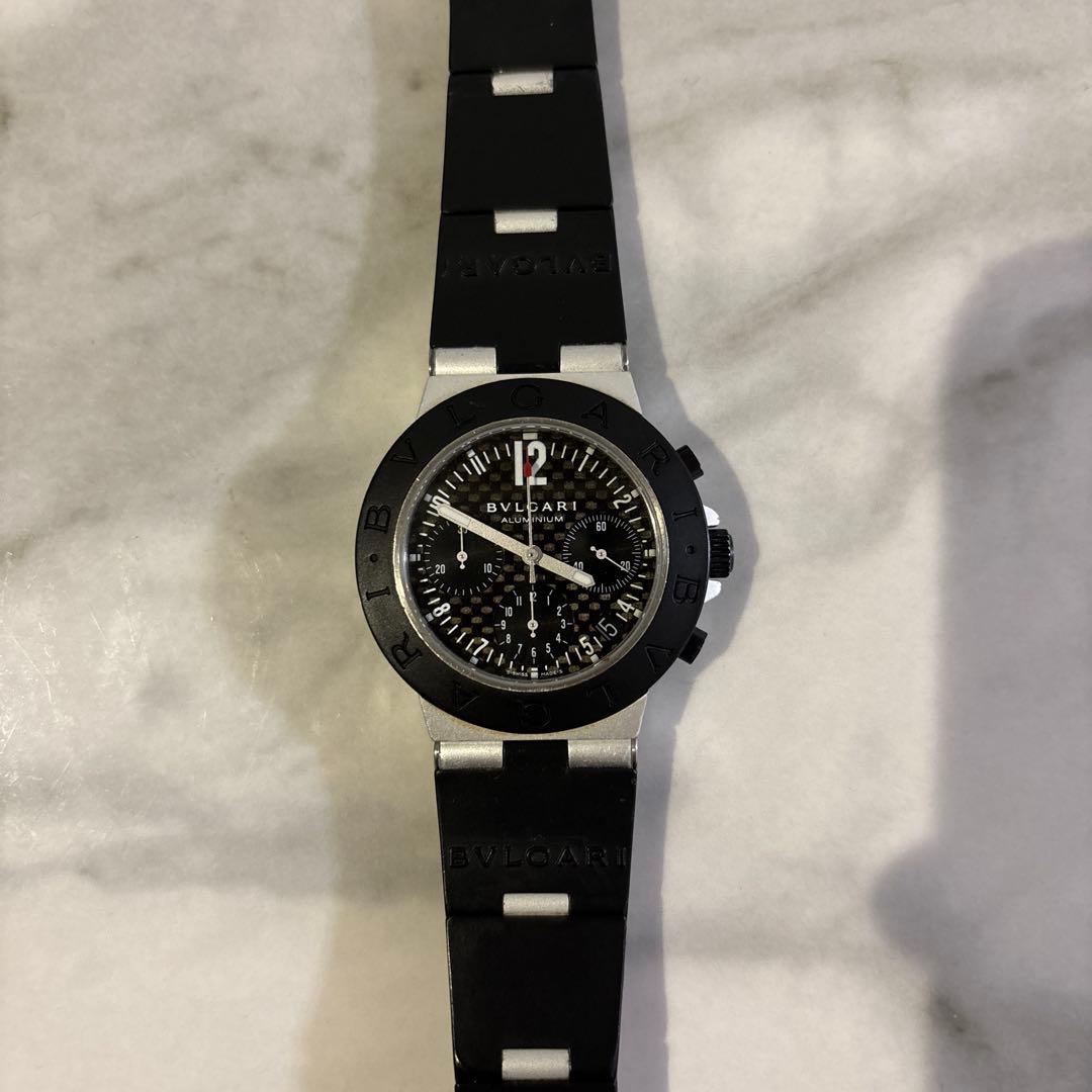 BVLGARI ラバーベルト クロノグラフ 時計