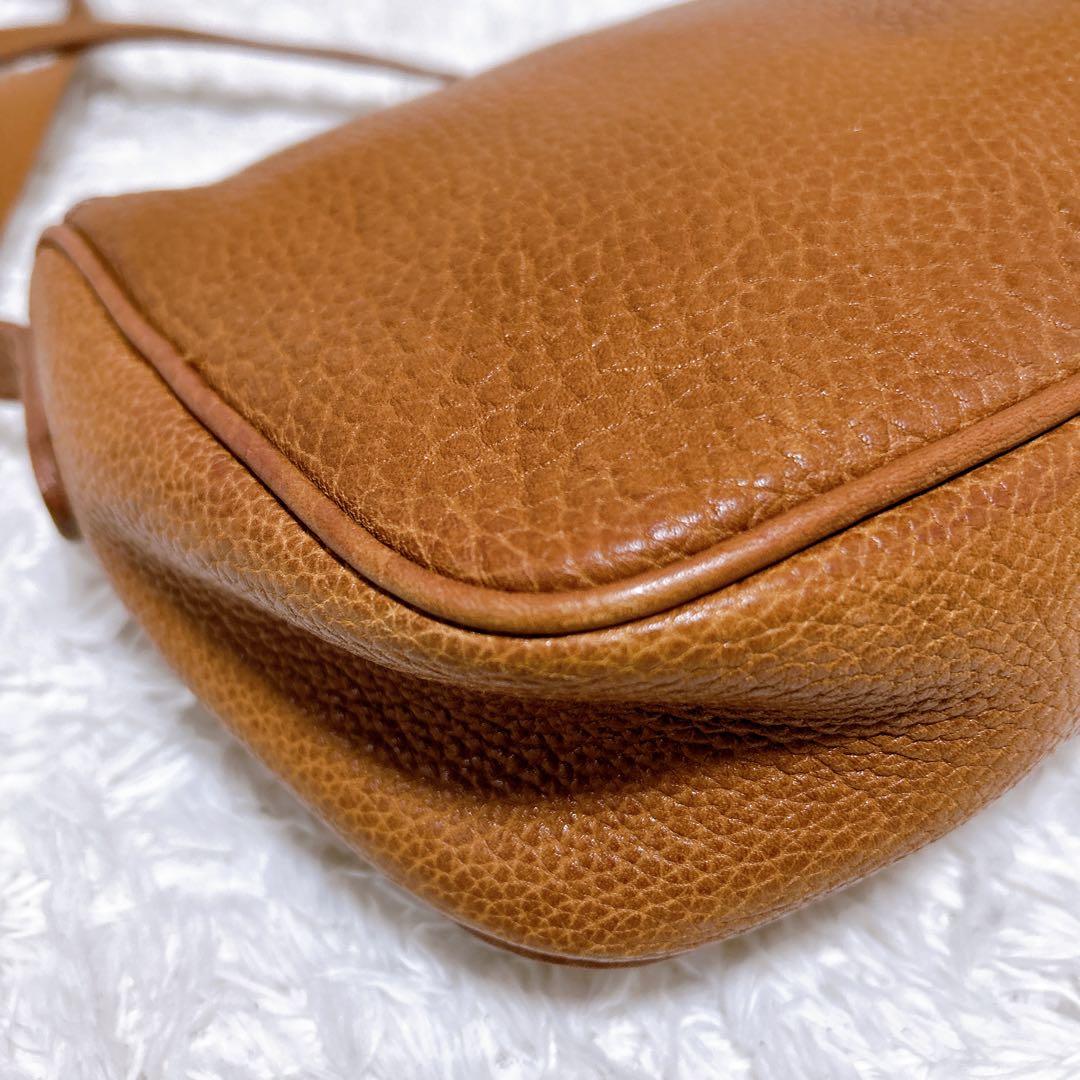 希少品✨ポロラルフローレン　ショルダーバッグ　ブラウン　ホースロゴ　ヴィンテージ