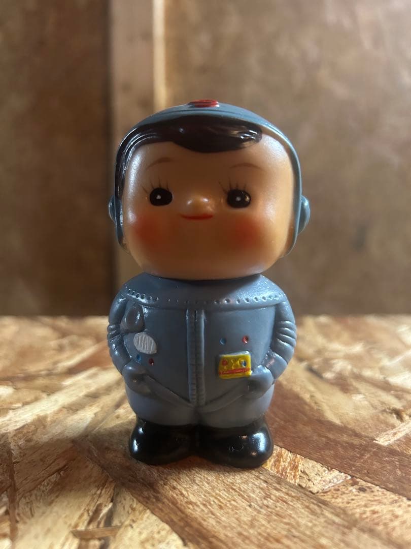 W/激レア　昭和レトロ　滋賀銀行　当時物　ソフビ　しがちゃん　貯金箱　宇宙服 ⑤