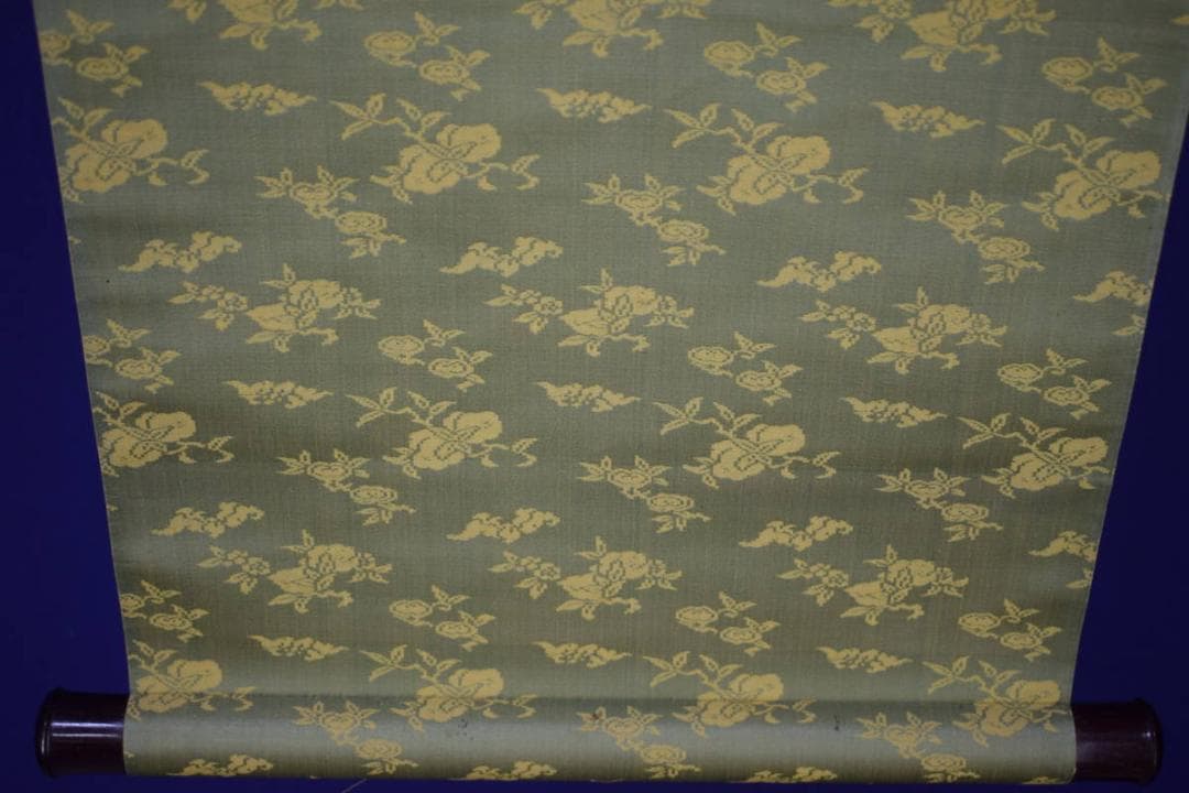 真作/名草逸峰/山水帆船画賛/軸先紫檀/桐極箱付/布袋屋掛軸HH-822