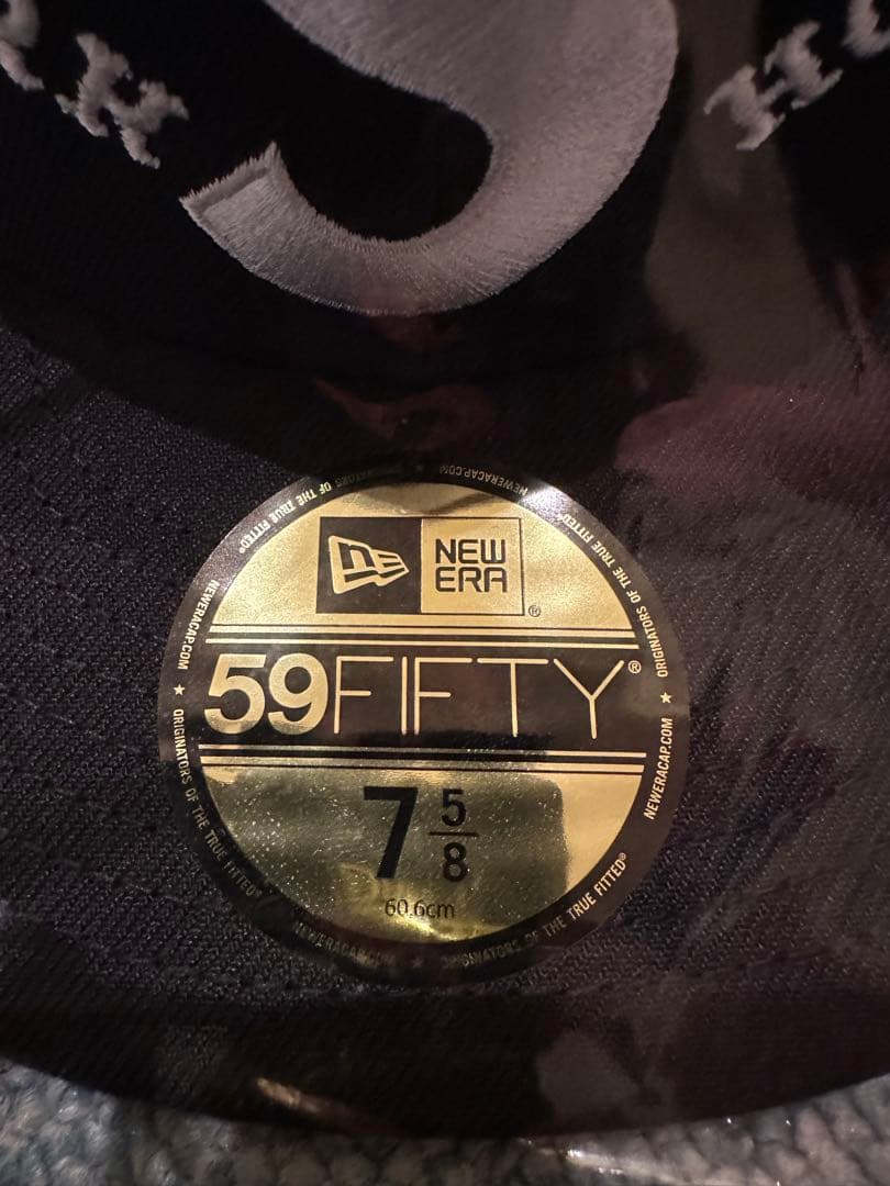 シュプリーム supreme NEW ERA 59FIFTY 黒 7 5/8