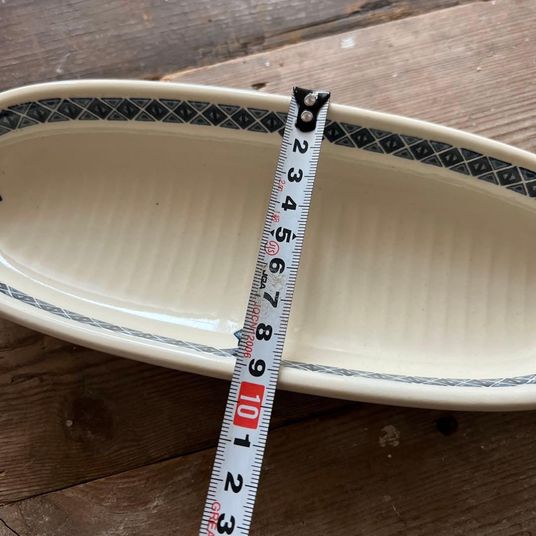 St Amand製 陶器のソープディッシュ フレンチアンティーク ヴィンテージ