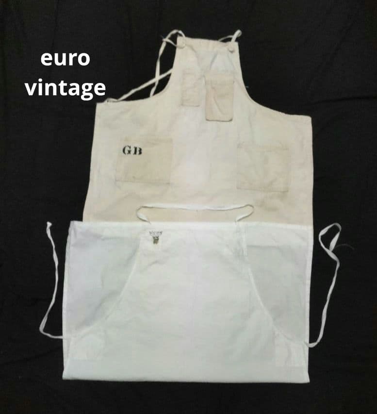 ヴィンテージ ミリタリーエプロン 2枚セット ワークエプロン スウェーデン軍