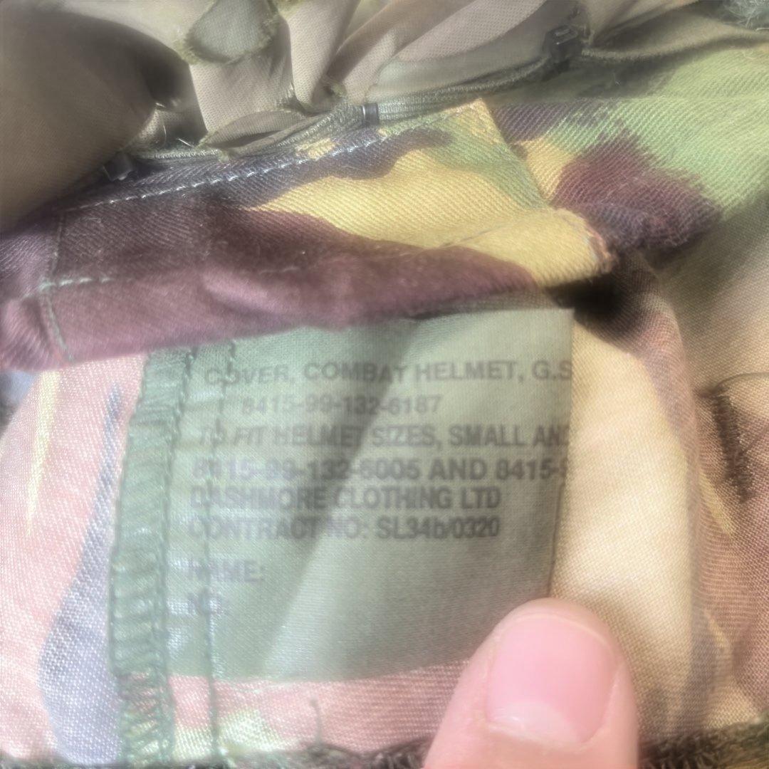 イギリス軍 M76 空挺部隊ヘルメット DPM カバースクリム付き