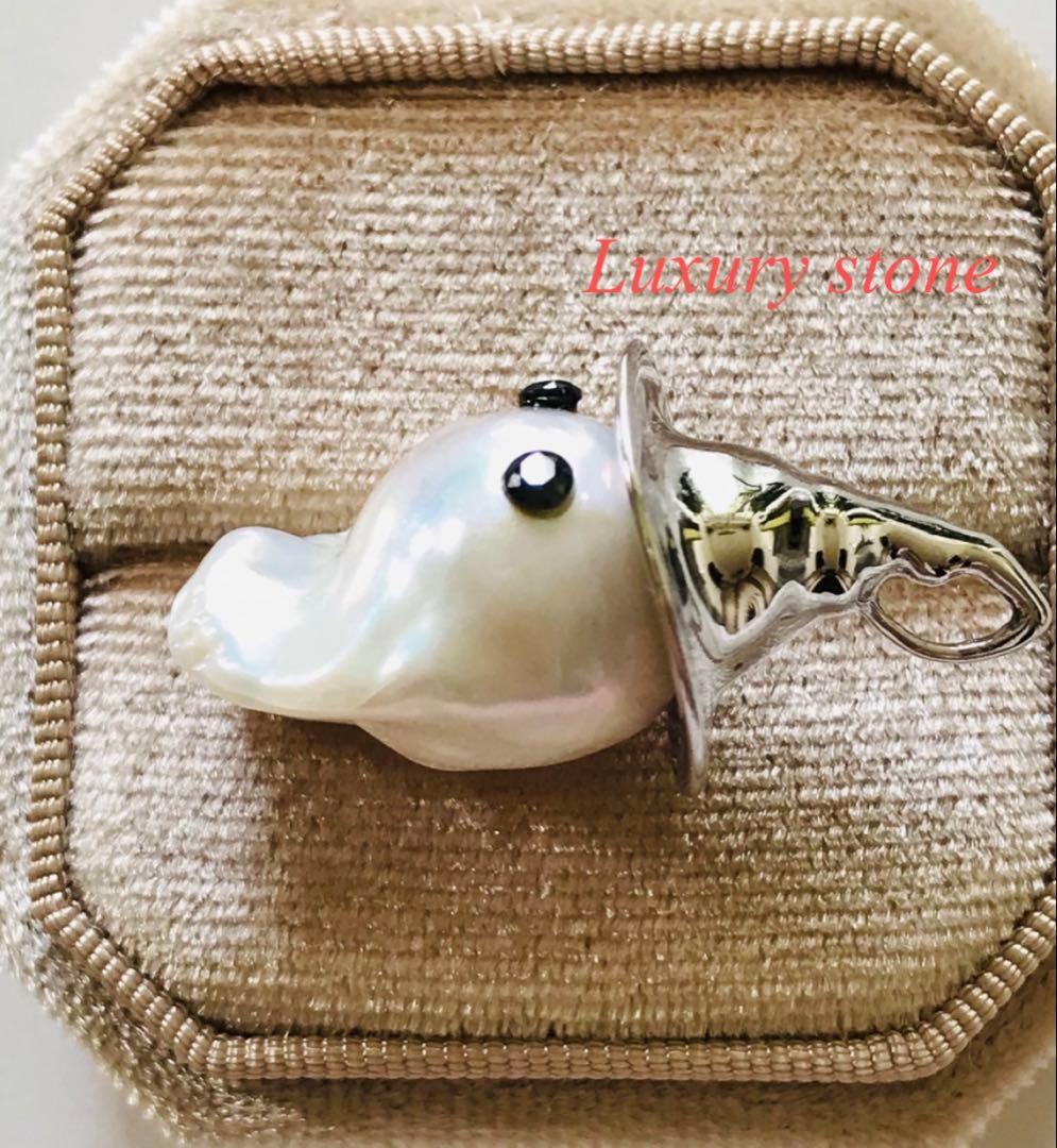 本真珠 淡水バロックパール おばけ ネックレス ペンダントトップ