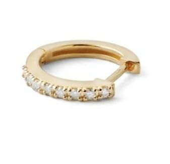 SIENA ROSE　ダイヤラインフープピアス