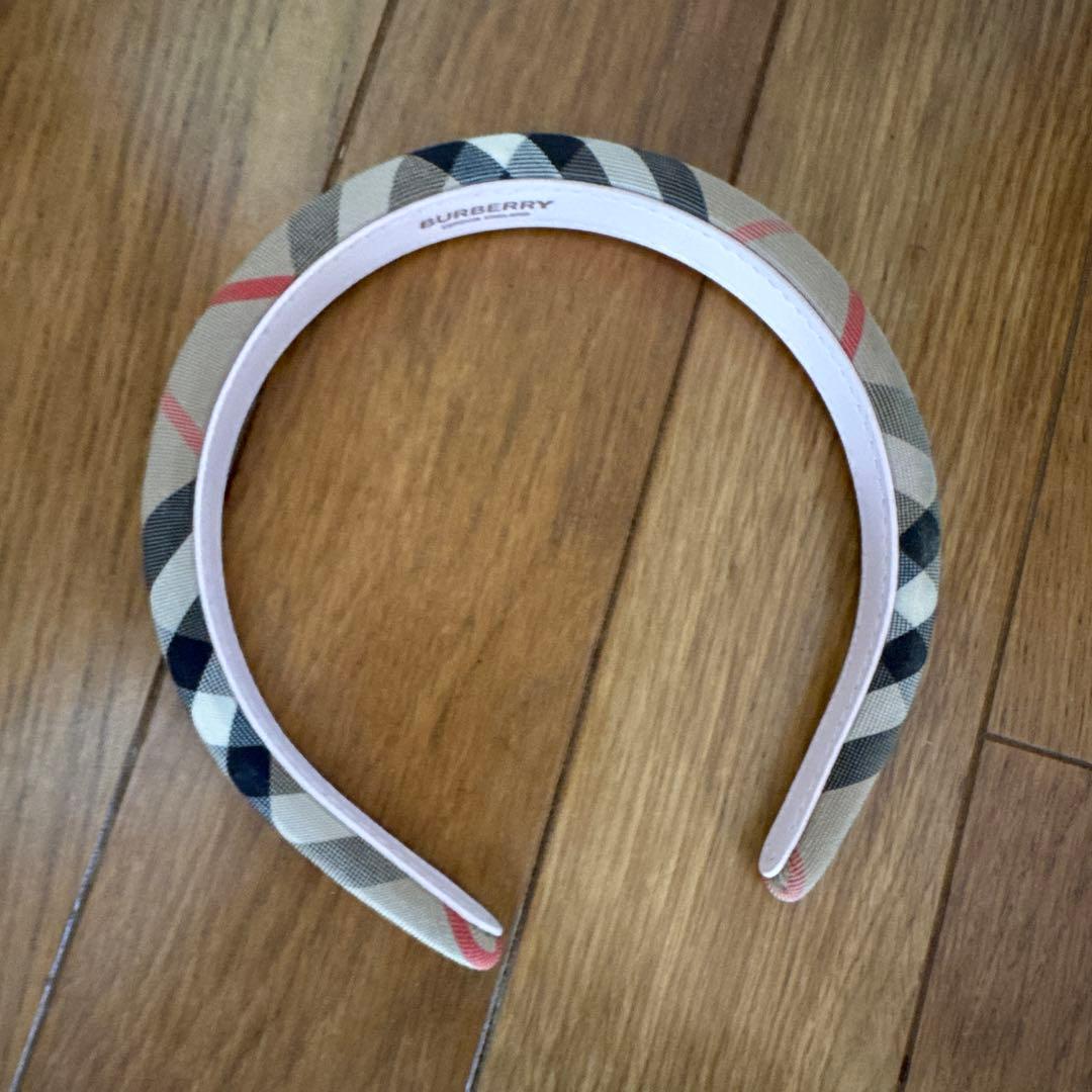 BURBERRY チェック柄 ヘアバンド