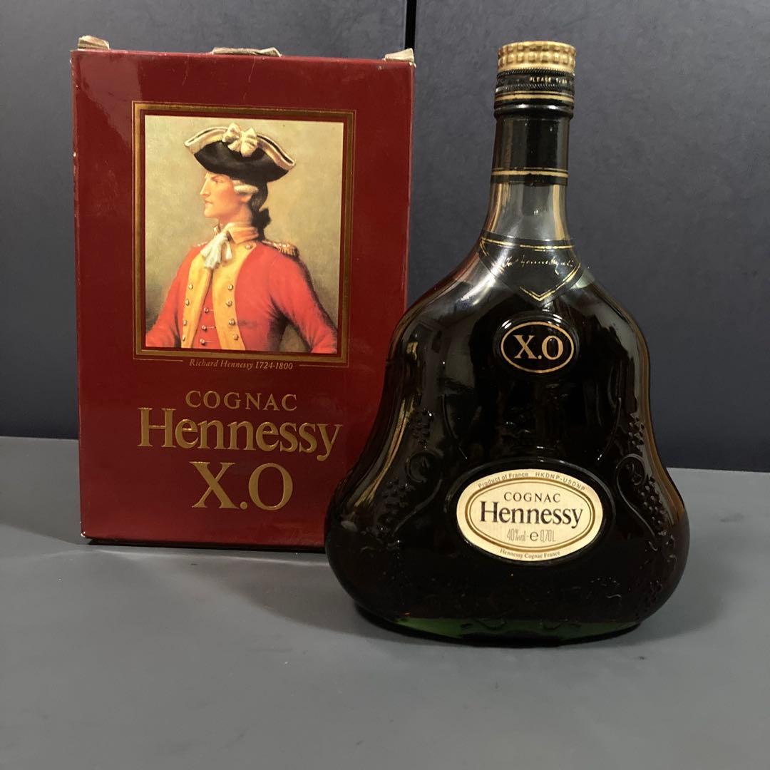 Hennessy XO コニャック 金キャップ　グリーンボトル