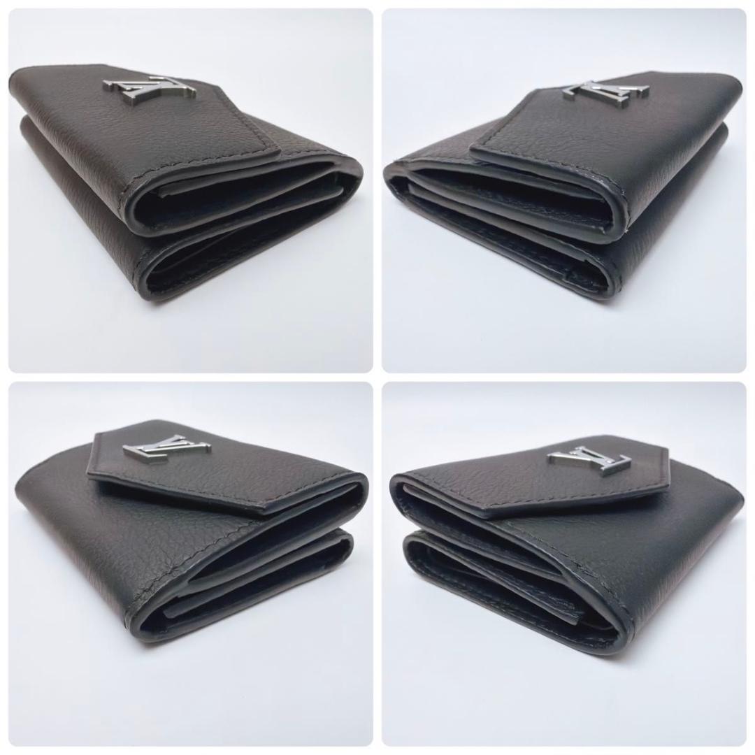 ルイヴィトン ポルトフォイユ・ロックミニ 三つ折り財布 ブラック M63921