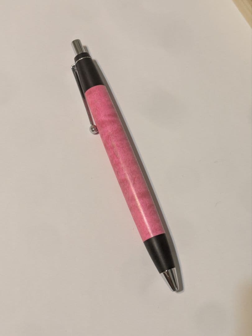 野原工芸　スタンダード　スタビライズウッド　ピンク　栃縮杢　限定