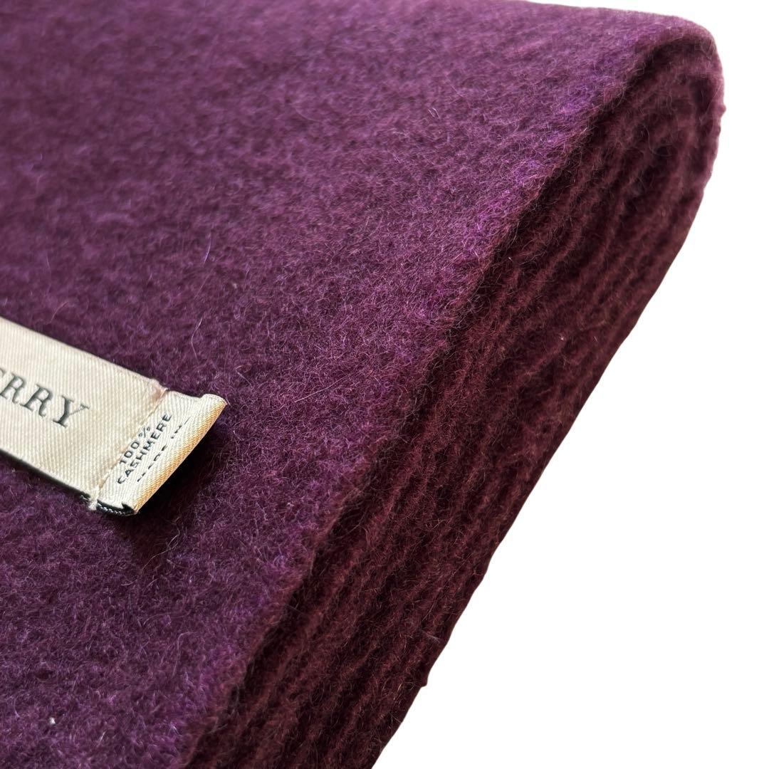 BURBERRY カシミヤ100% スコットランド製 マフラー ホースマーク刺繍