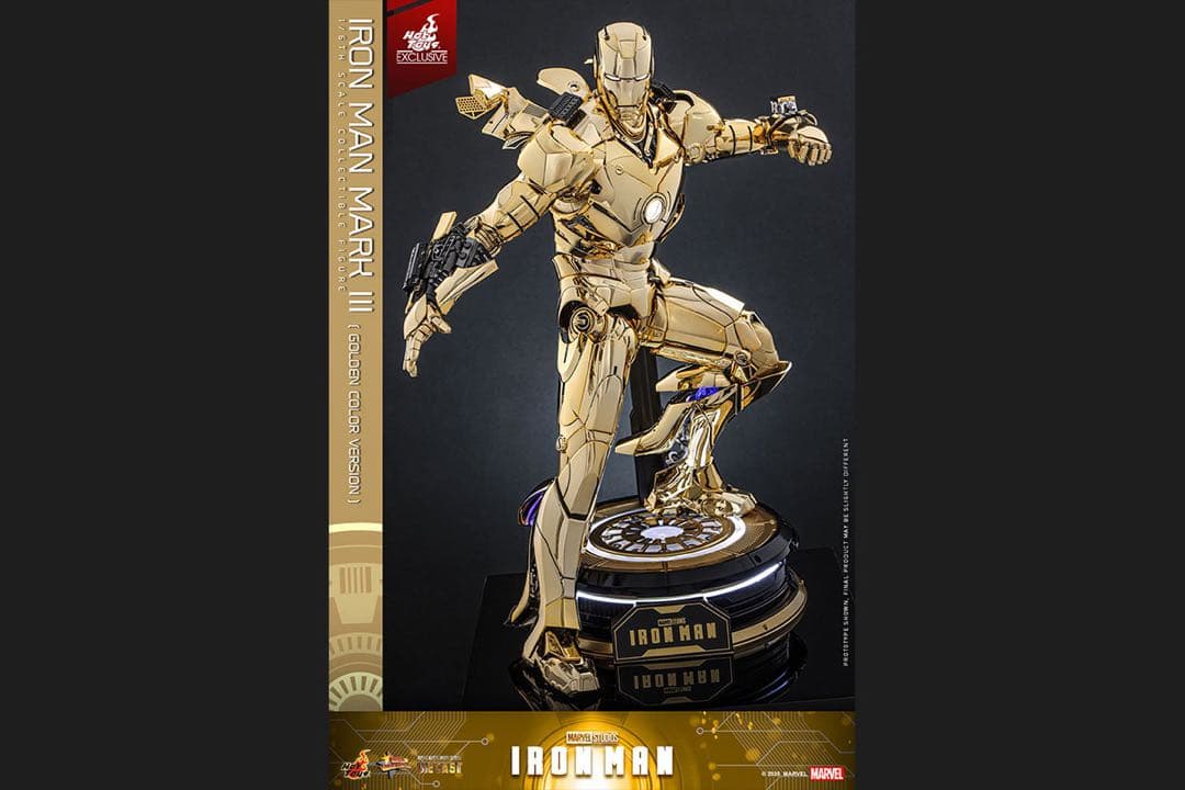 アイアンマン 1/6スケールフィギュア　アイアンマン・マーク3（ゴールドカラー）