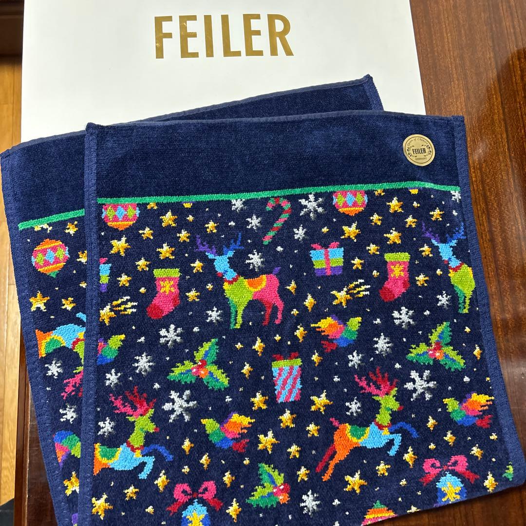 FEILER　フェイラー　クリスマス ハンドタオル　トゥインクルウィンター　新品