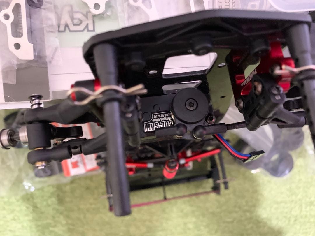 京商プラズマLM、ジャガー、サーボ、カスタムカーボン、スペア部品付き