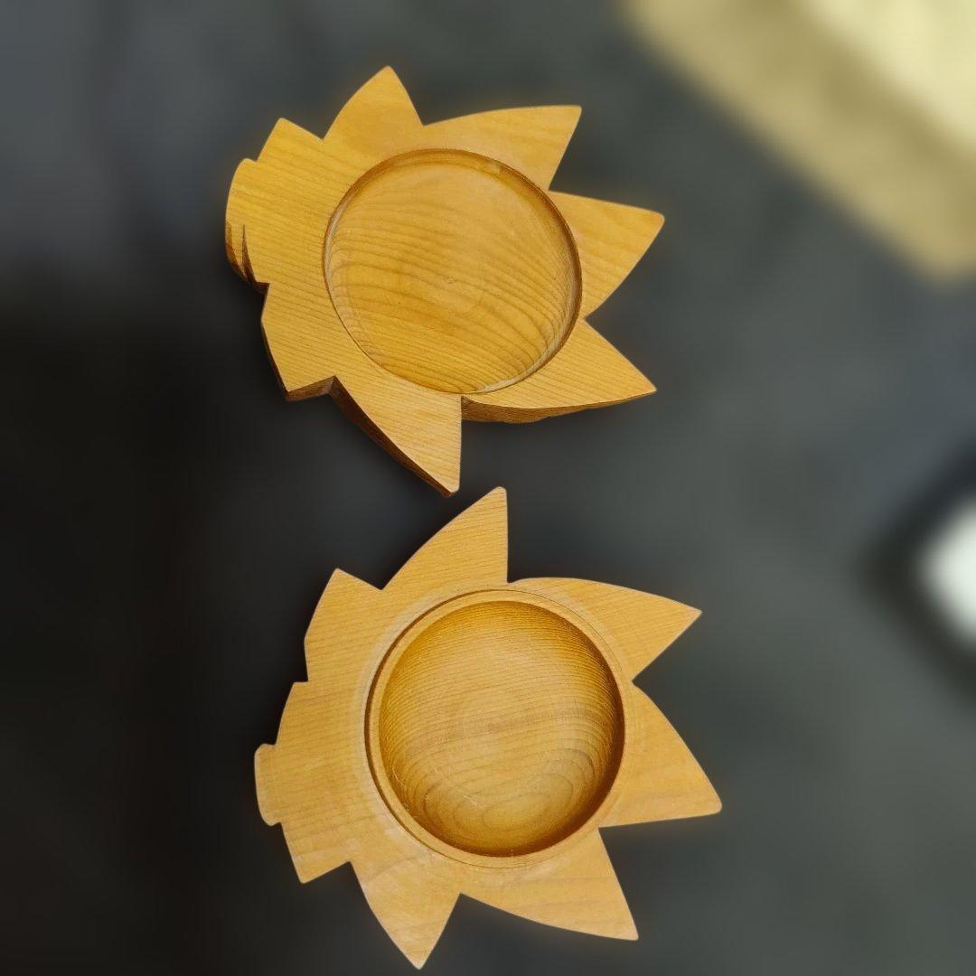 茶道具　香合　一位木(アララギ)使用　もみじ香合　紙箱　配送用桐箱