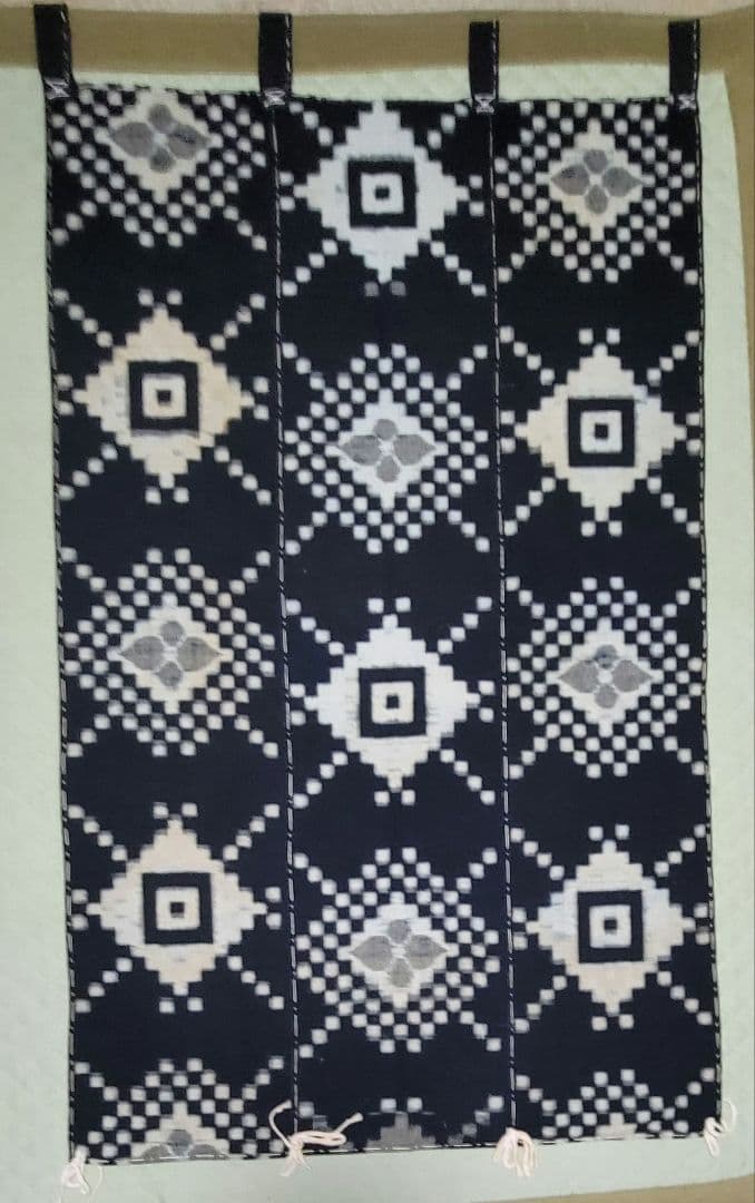 藍染め　古布　木綿　芸術　高級手芸品　155 × 98cm　壁掛け