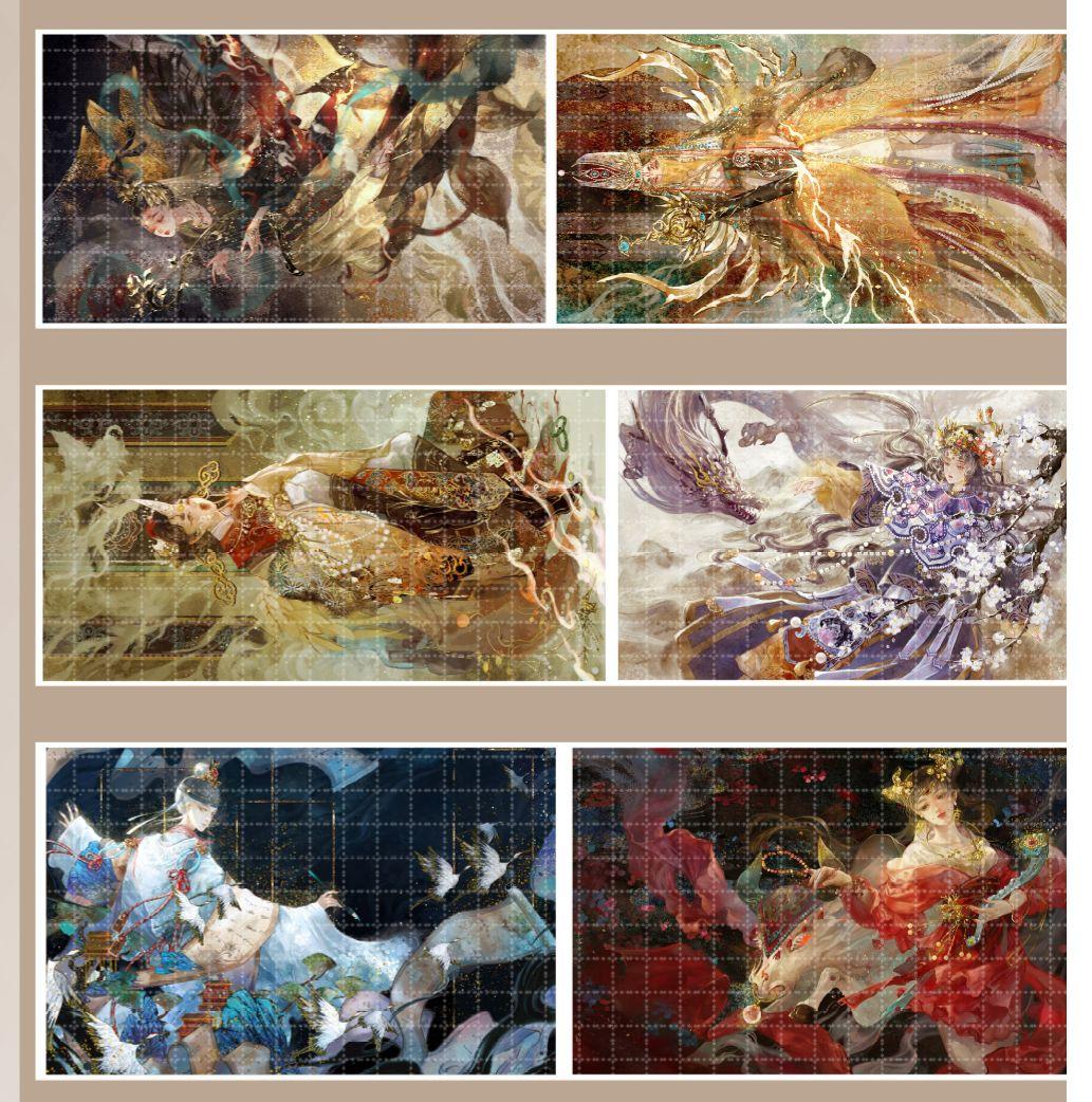 J418＃敦煌系列(霓虹光)玉玉卿切り売り海外人物マステ