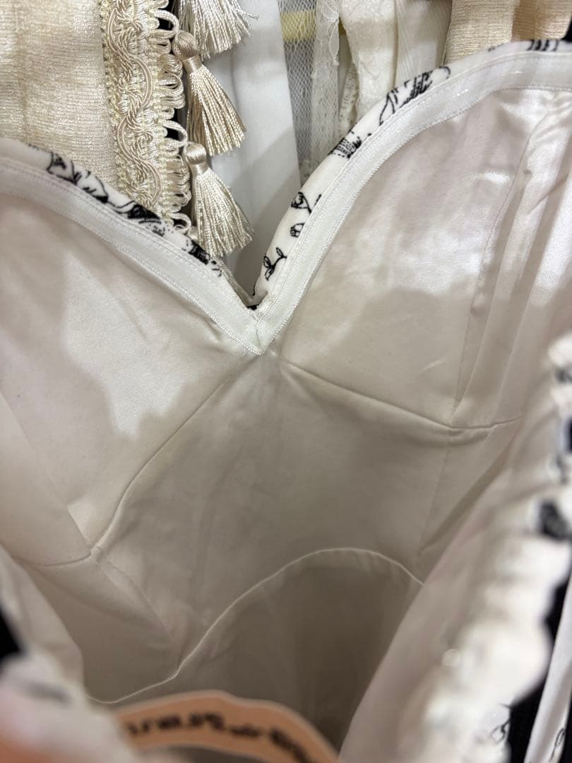 ローブドフルール ドレス フラワープリント ドレス Sサイズ