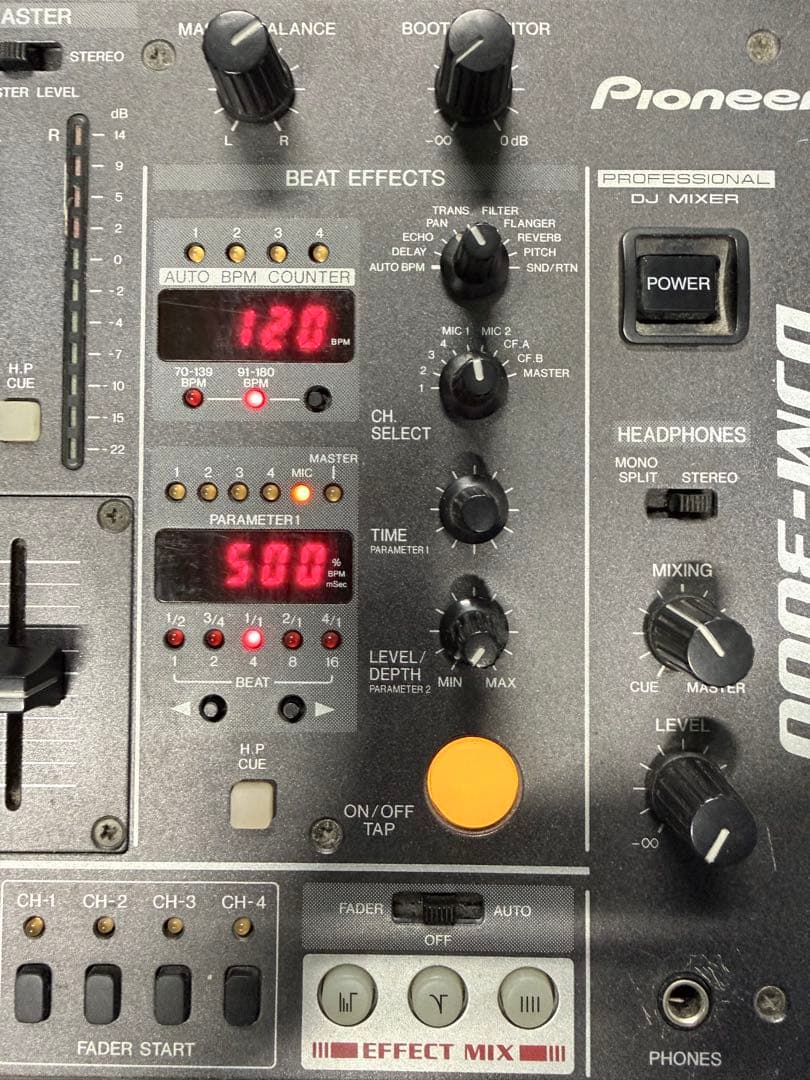 Pioneer DJM-3000 DJミキサー 通電確認のみ