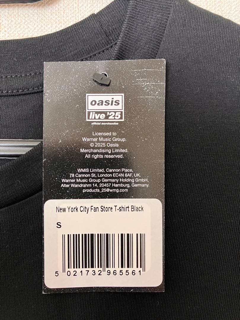 oasis ニューヨークライブTシャツ Sサイズ
