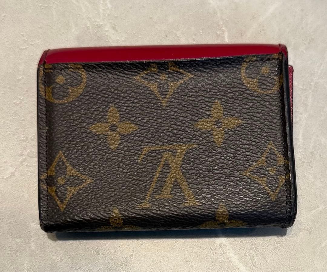 Louis Vuitton 三つ折り財布 ブラウン/レッド