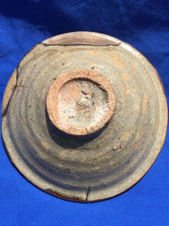 古唐津 古絵唐津の小皿 海老の図柄はあまりない桃山時代