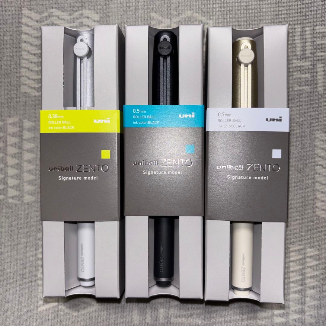 【新品】uniball ZENTO ユニボールゼント シグニチャーモデル 3本