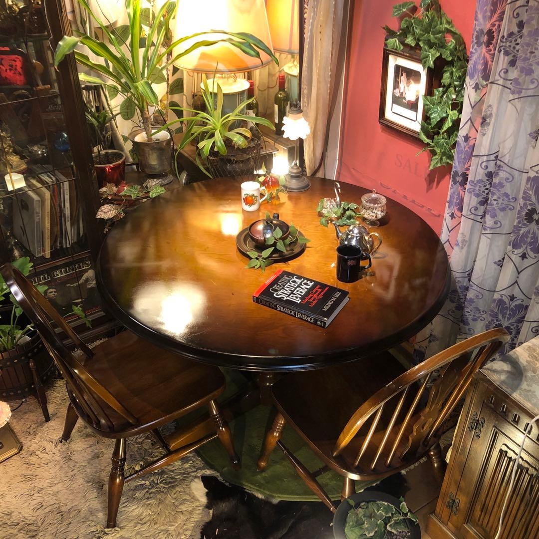 80’s キツツキマーク ヴィンテージ 穂高ラウンドテーブル