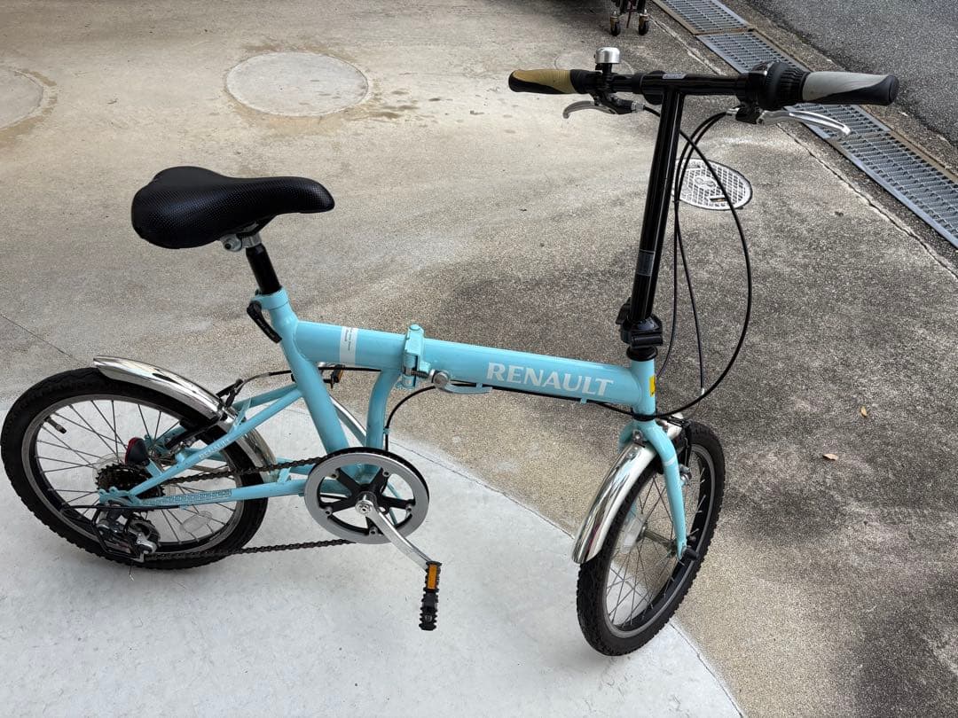 ルノー　renault 18インチ　6段変速折りたたみ自転車　中古美品おまけ付き